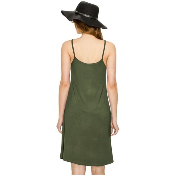 Topshop Deep Green Sheer Slip Dress w/Lots of Stretch (Size: 6) - Picture 10 of 10